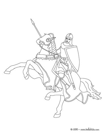 364x470 Knight In Armor Coloring Pages