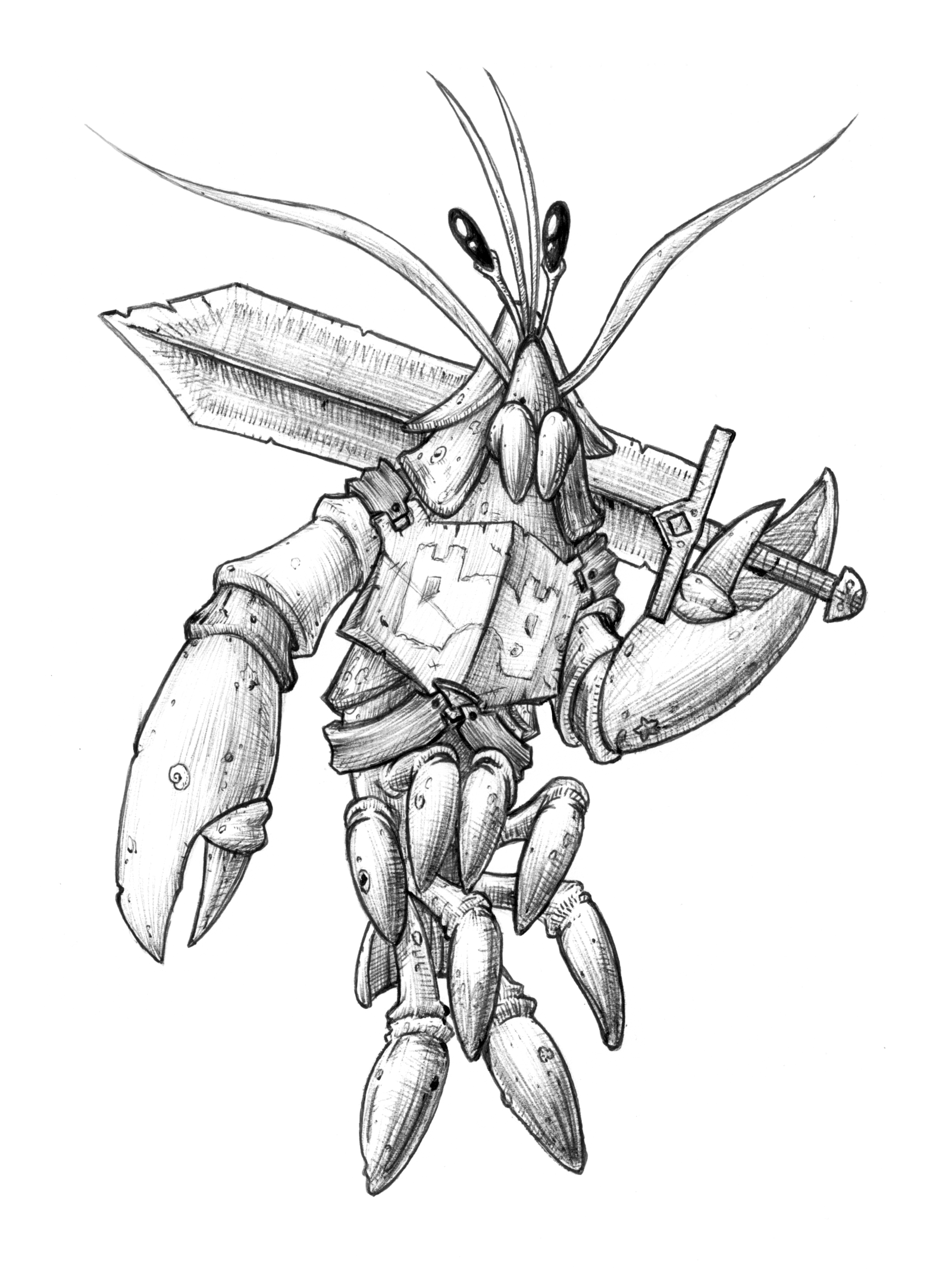 1600x2133 Lobster Knight By Relentless666