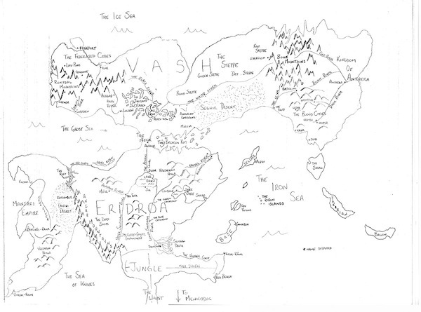 600x445 Isaac Stewart Emperor's Blades Map Creative Writing