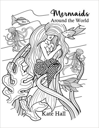 386x499 Mermaids Around The World (Fantasy Coloring Books