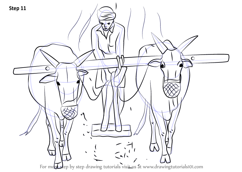 844x598 Learn How To Draw A Farmer Working In The Farm (Other Occupations