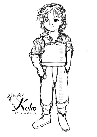 400x566 The Boy Sketch By Keko Illustrations