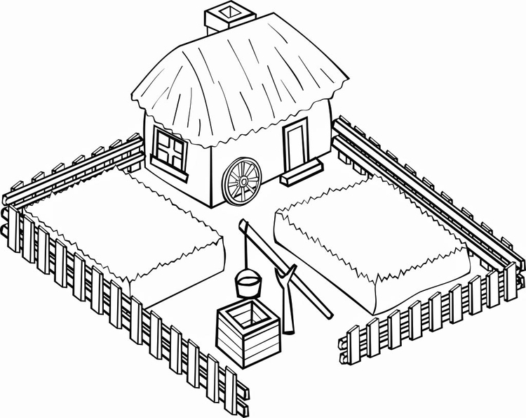 750x595 Coloring Page Farm
