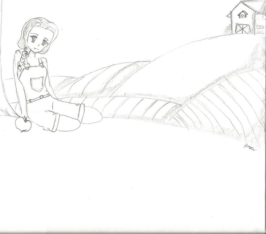 900x790 Anime Farm Girl By Photogenius123