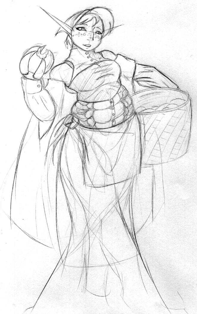 660x1049 Blacktrinian Farmgirl Sketch By Jedi