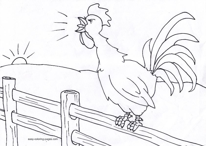 842x598 Farm Coloring Pages