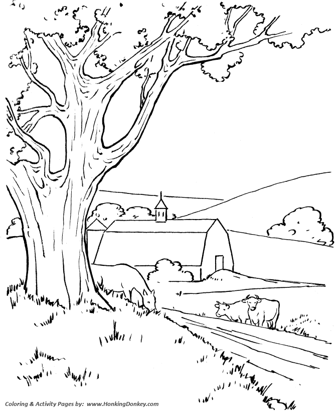 670x820 Farm Scenes Coloring Page Farm Life
