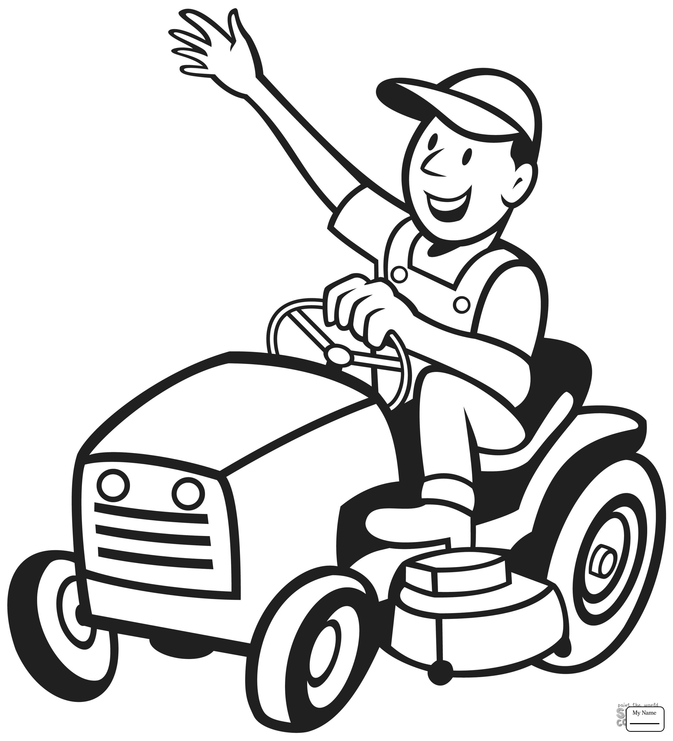 2791x3072 Coloring Pages Farm Tractor Transport Tractors