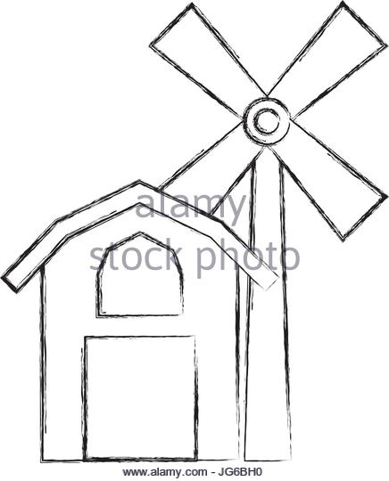 436x540 Windmill Stock Vector Images