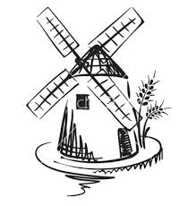 219x230 Free Windmill Drawings