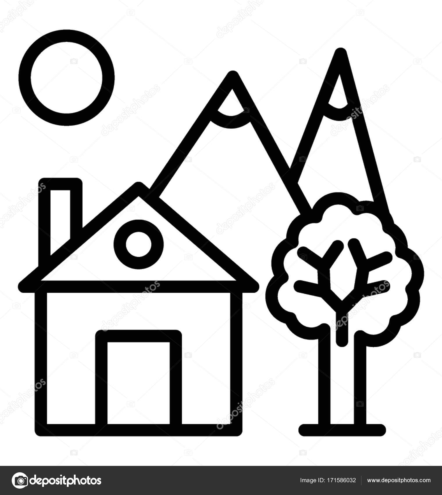 1520x1700 Farmhouse Vector Icon Stock Vector Vectorsmarket