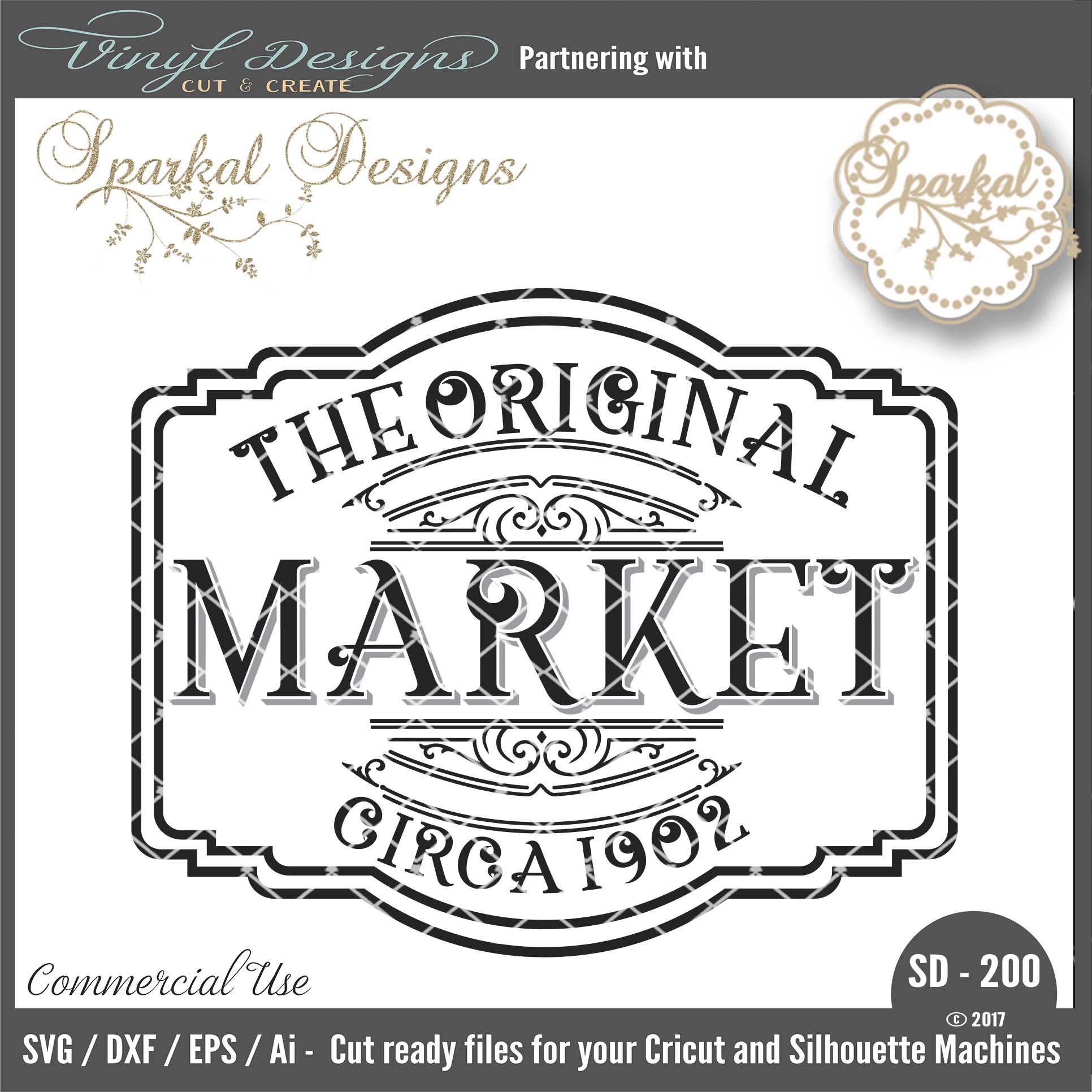 1932x1932 Sd200 The Original Market Farmhouse Sign Vinyl Designs Cut