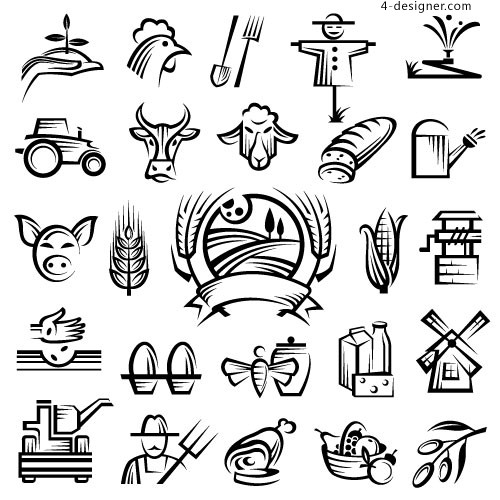 500x500 4 Designer Idyllic Rural Farmhouse Icon Pictures