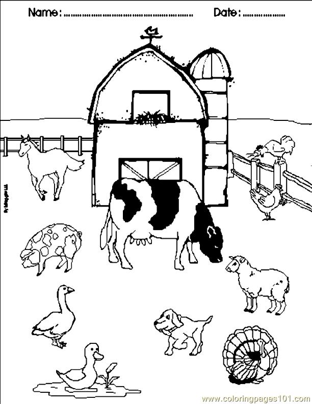 612x792 Farm Pictures To Color For Kids Tags Farm Pictures To Color