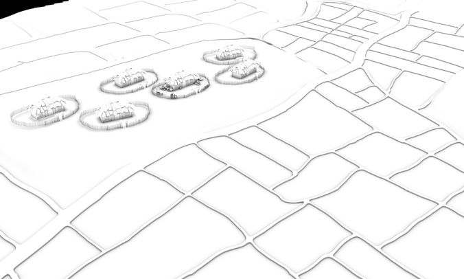 676x406 Street 3d Model Field