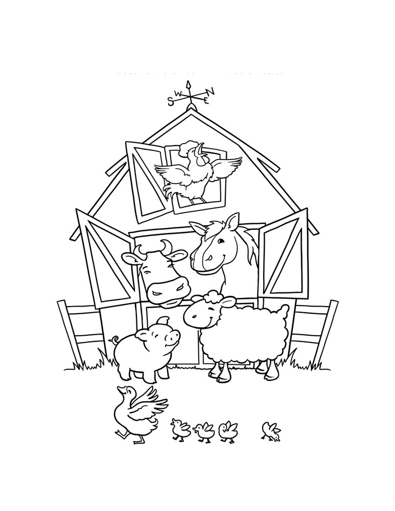 773x1000 Farm Coloring Pages For Kids