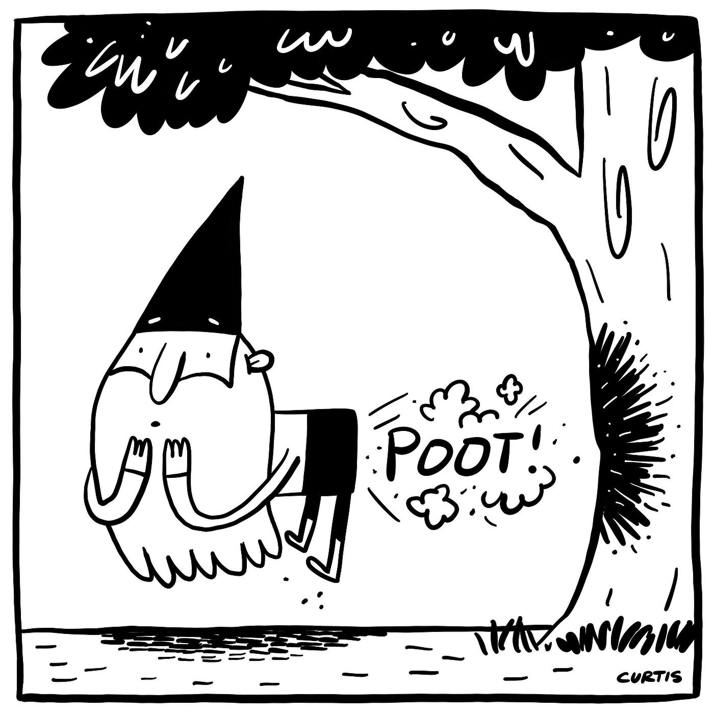 1400x1400 Happy Fun Hour A Gassy Gnome