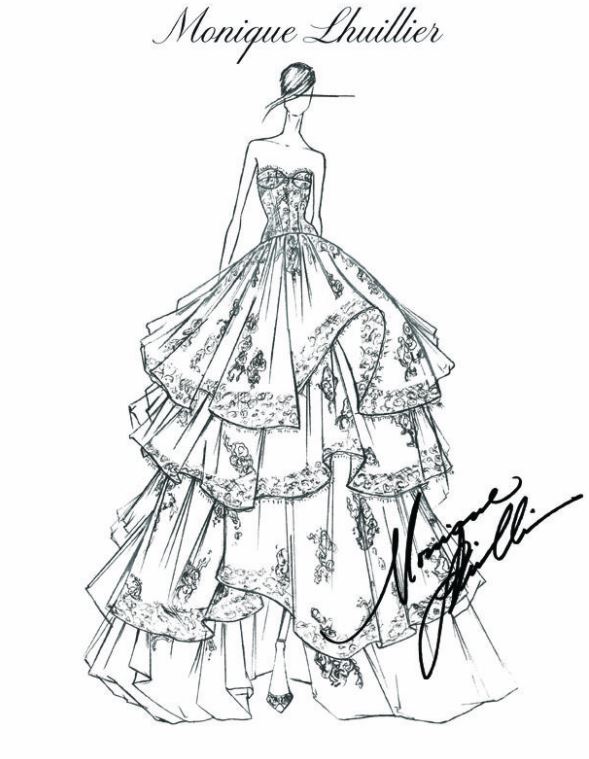 589x759 Fashion Design Sketches By World's Top Fashion Designers