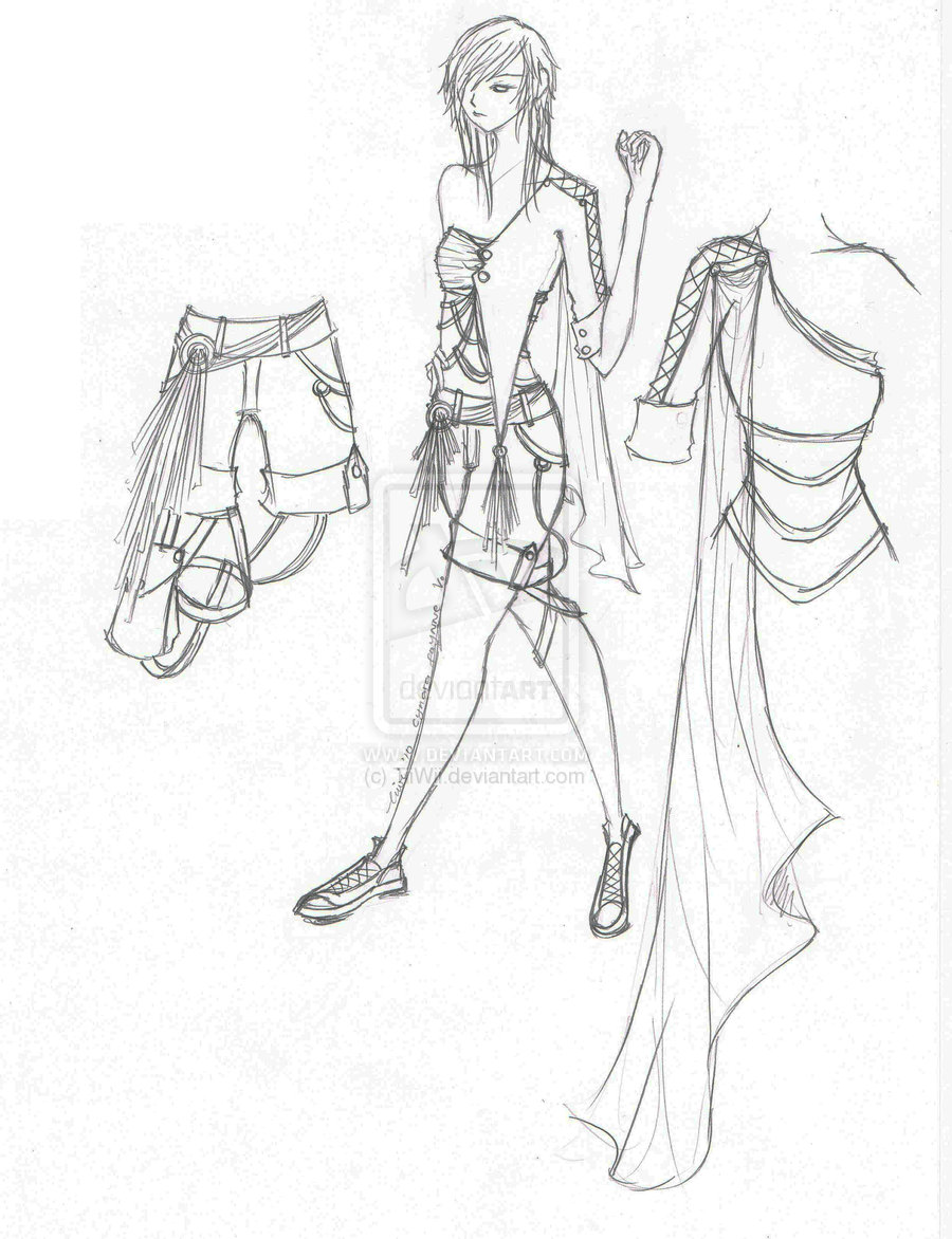 900x1172 Fashion Drawings