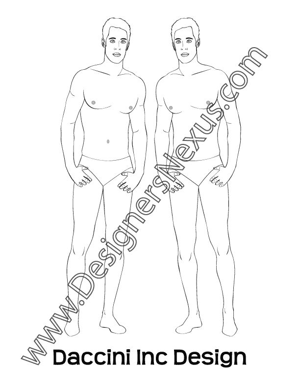 612x792 14 Best Free Male Fashion Croquis Templates Images