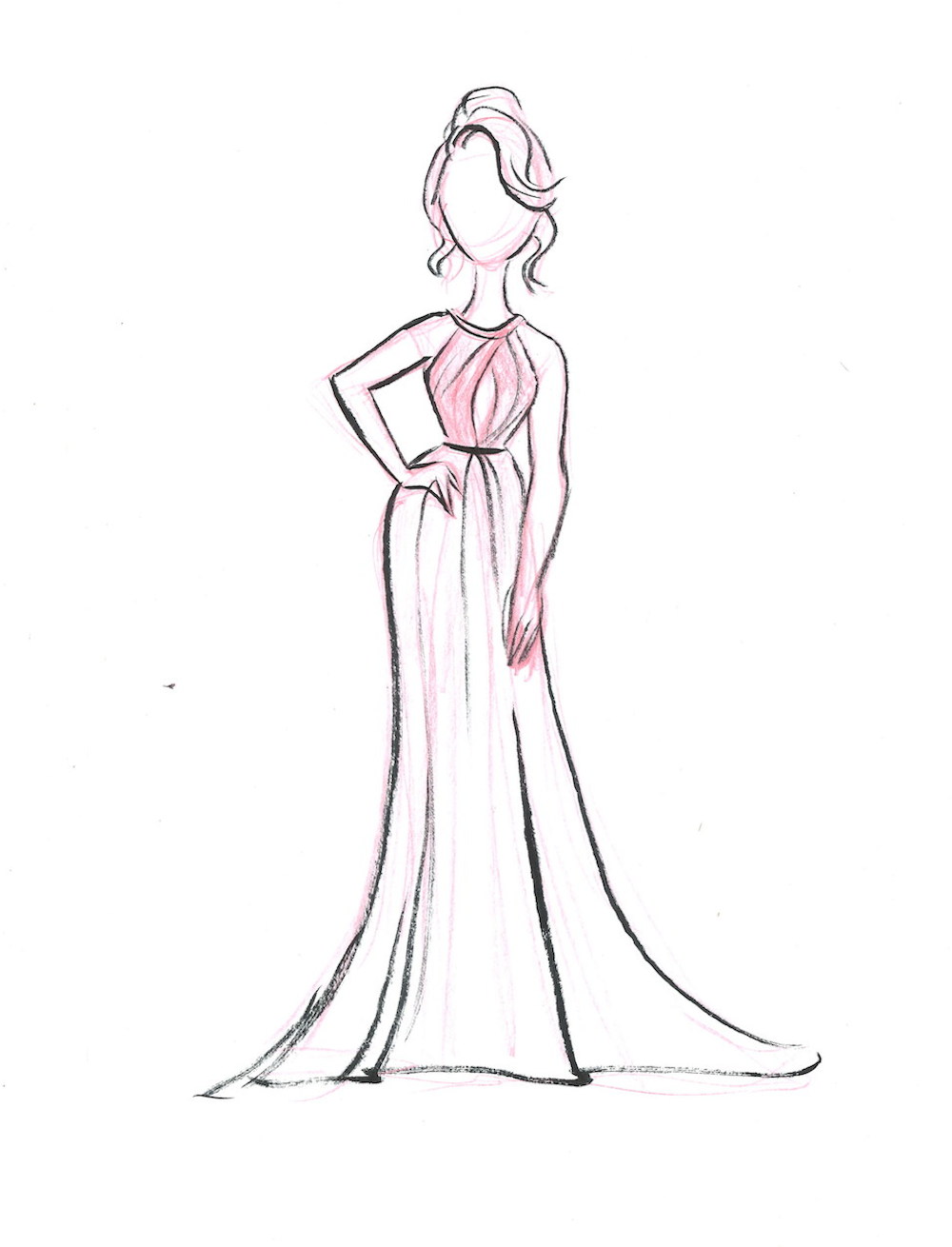 1000x1310 Red Carpet Recap Our Live Sketches From The Oscars Disney Style