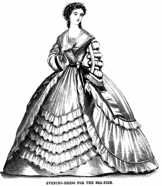 524x600 1860s Evening Dress Fashions, Descriptions And Fashion Plates