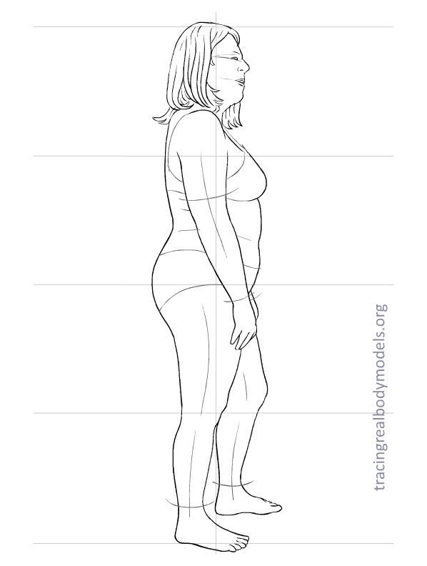 598x792 6 New Real Body Models, 33 Fashion Figure Templates Tracing Real