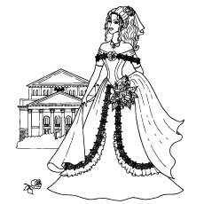 230x230 Coloring Pages Barbie Rapunzel Coloring Pages Fashion Girl