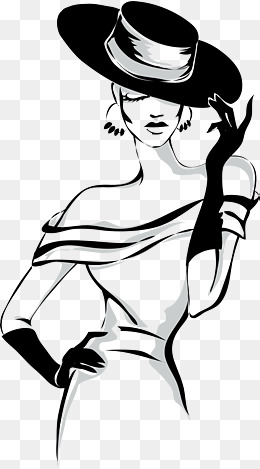 260x469 Fashion Girl, Long Haired Girl, Drawing Girls, Pink Dress Png