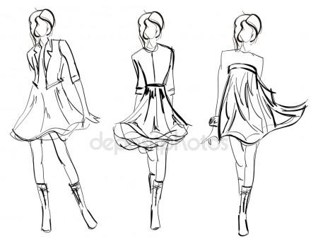 450x345 Fashion Sketch Stock Vectors, Royalty Free Fashion Sketch
