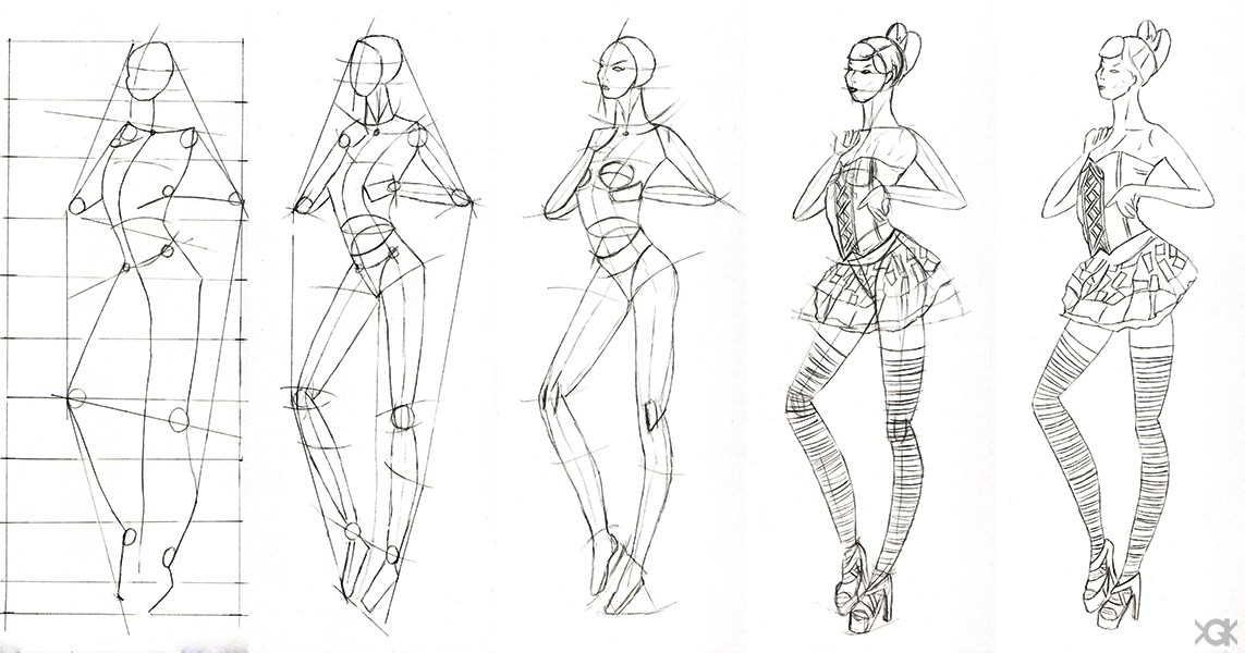1143x600 How To Draw A Model Sketch Step By Howsto.co