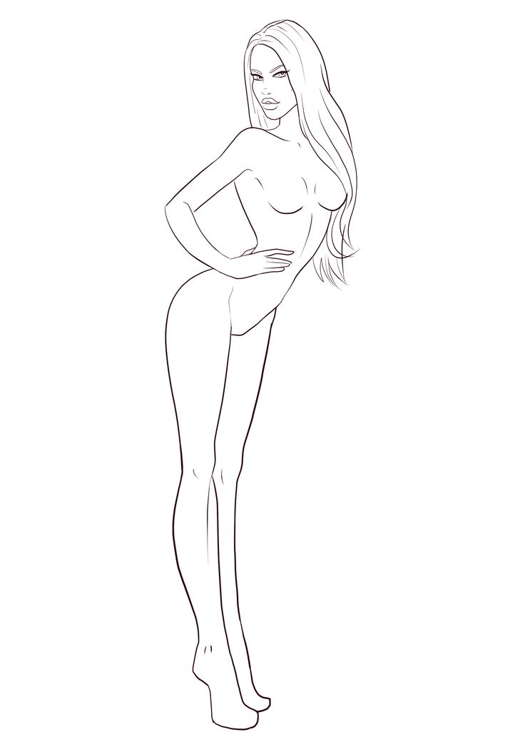 736x1040 Drawn Templates Human Drawing Templates