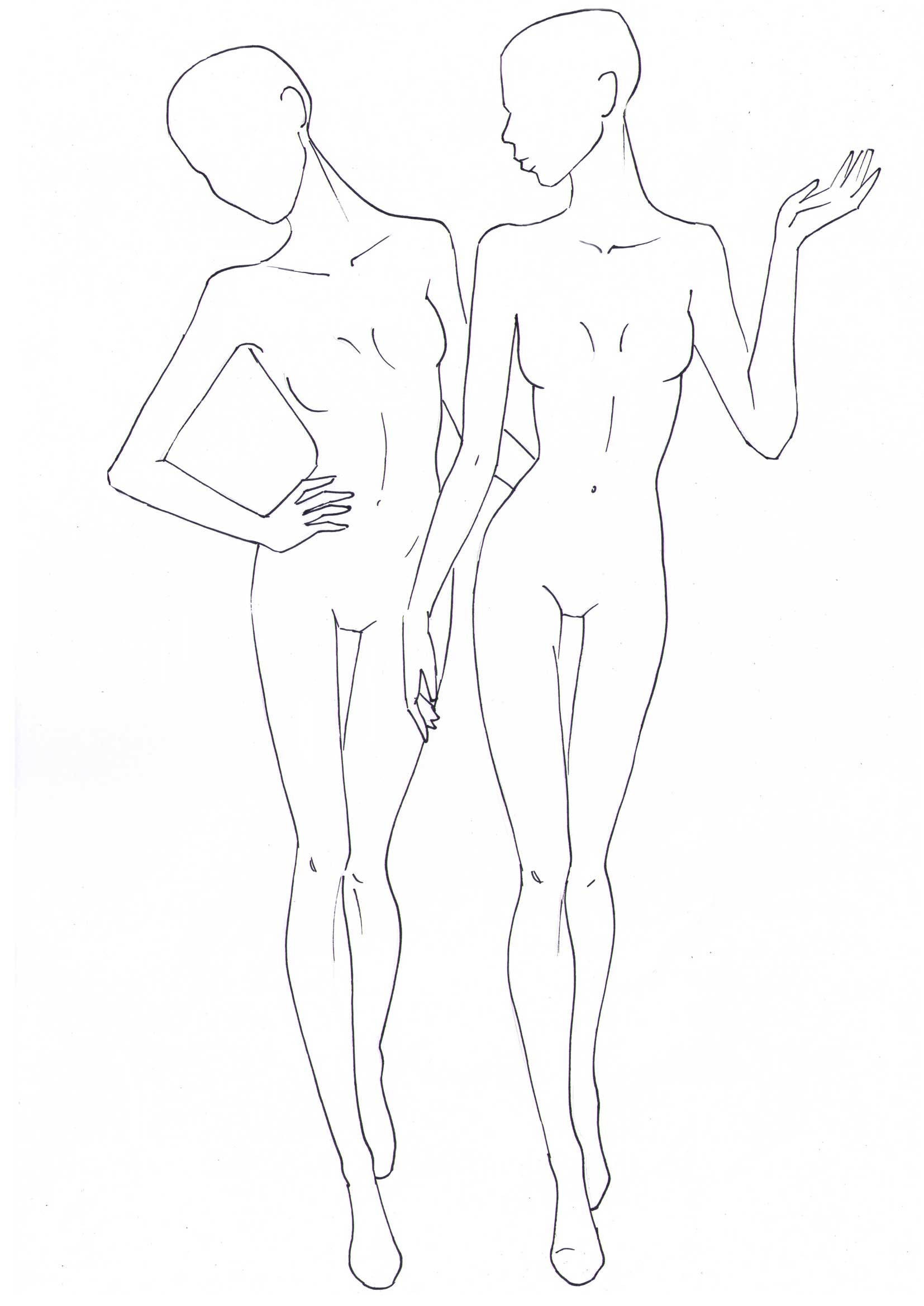 1654x2339 Figure Template 5 I Draw Fashion