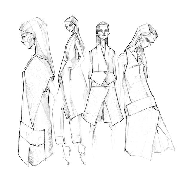 600x601 Zejak, Spring 2015 Collection Drawing Spring 2015