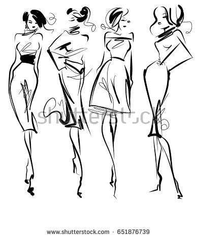 388x470 Drawn People Model