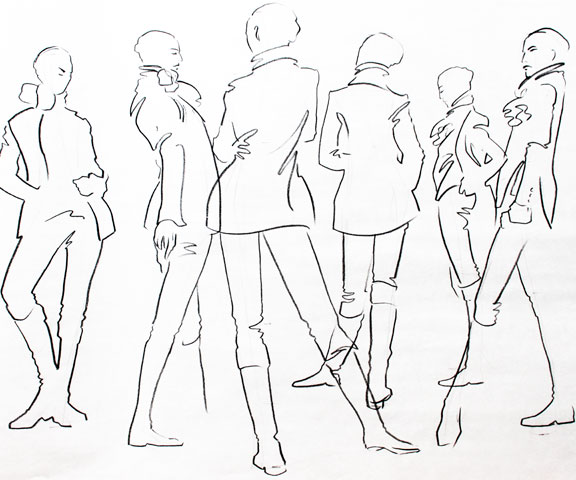 576x480 Fashion Illustration Sketches Poses