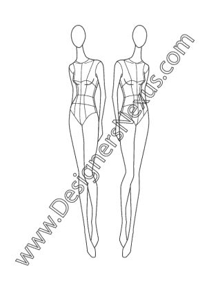 316x409 Cute Pose Fashion Drawingsillustrations + Moodpresentation