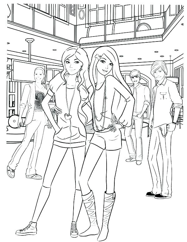 600x776 Fashion Design Coloring Pages Coloring Pages Fashion Barbie