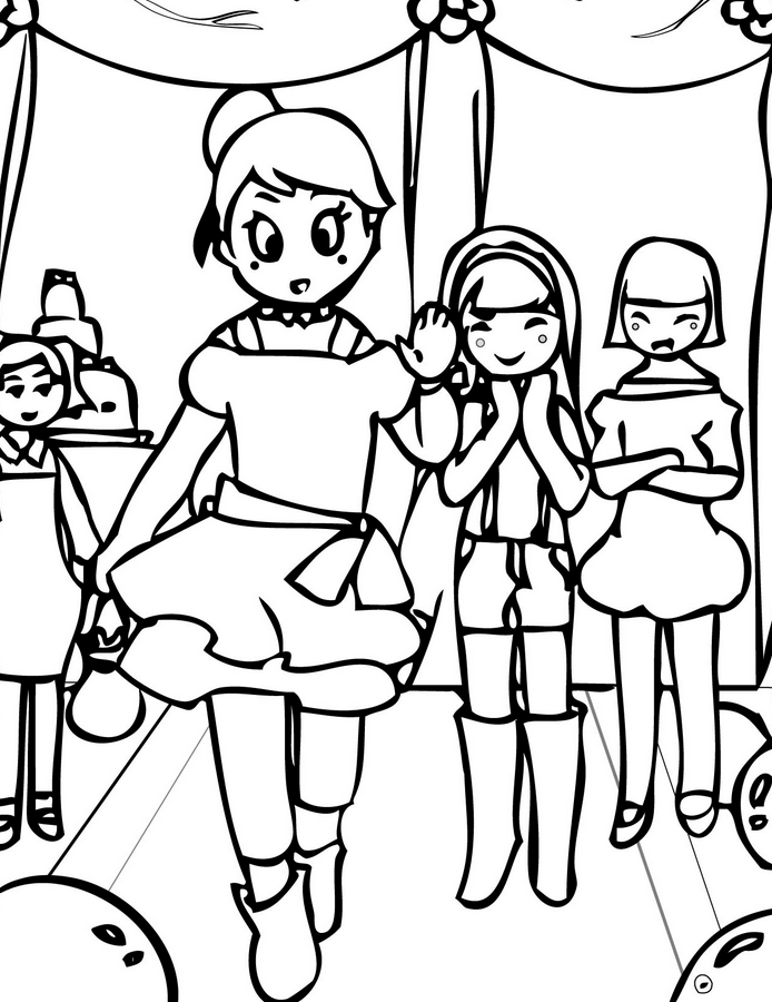 694x900 Fashion Party Coloring Page Amp Coloring Book