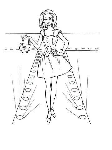 360x480 Fashion Show Coloring Page Free Printable Coloring Pages
