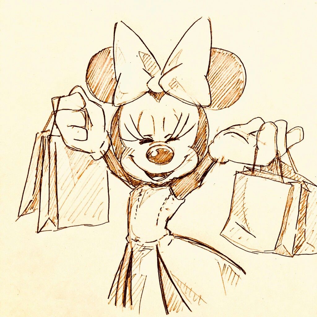 1024x1024 Minnie In Her Formal Dress Doing A Little Shopping Before