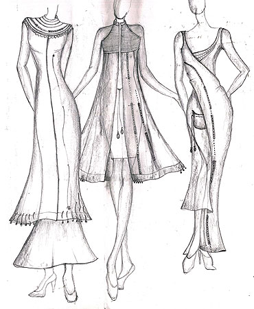 370x450 Salwar Suits Models Fashion Sketches