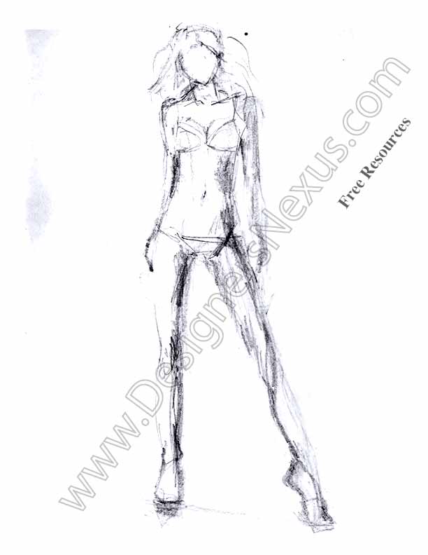 612x792 Fashion Sketches Free Downloads Fashion Design Sketch Samples