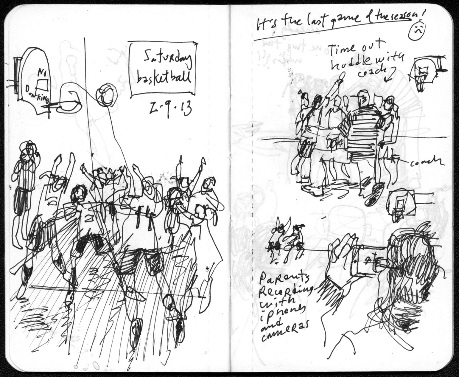 1541x1265 Basketball Ground Pencil Sketch Little, Fast And Furious On