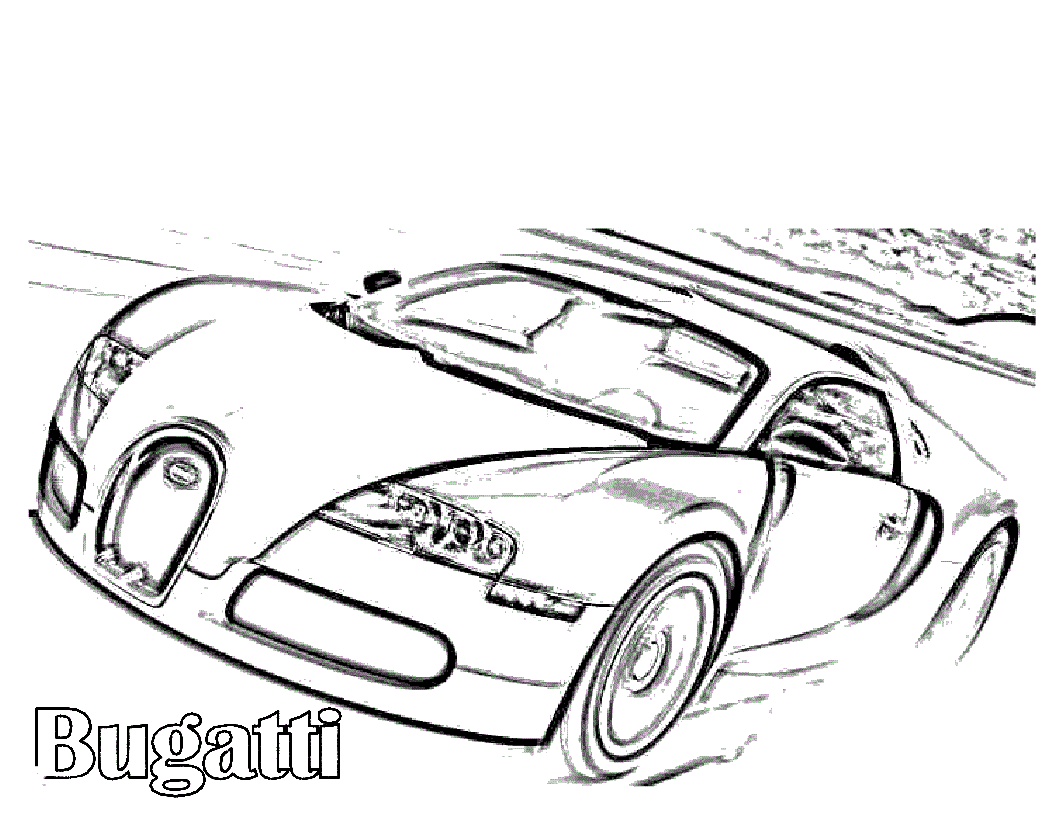 1056x816 Super Fast Cars Bugatti Coloring Pages