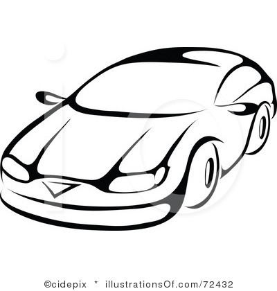 400x420 Cars Clipart Black And White