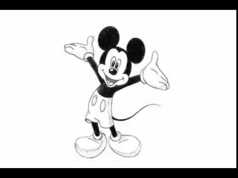 480x360 How To Draw Mickey Mouse Sketch Fast And Easy