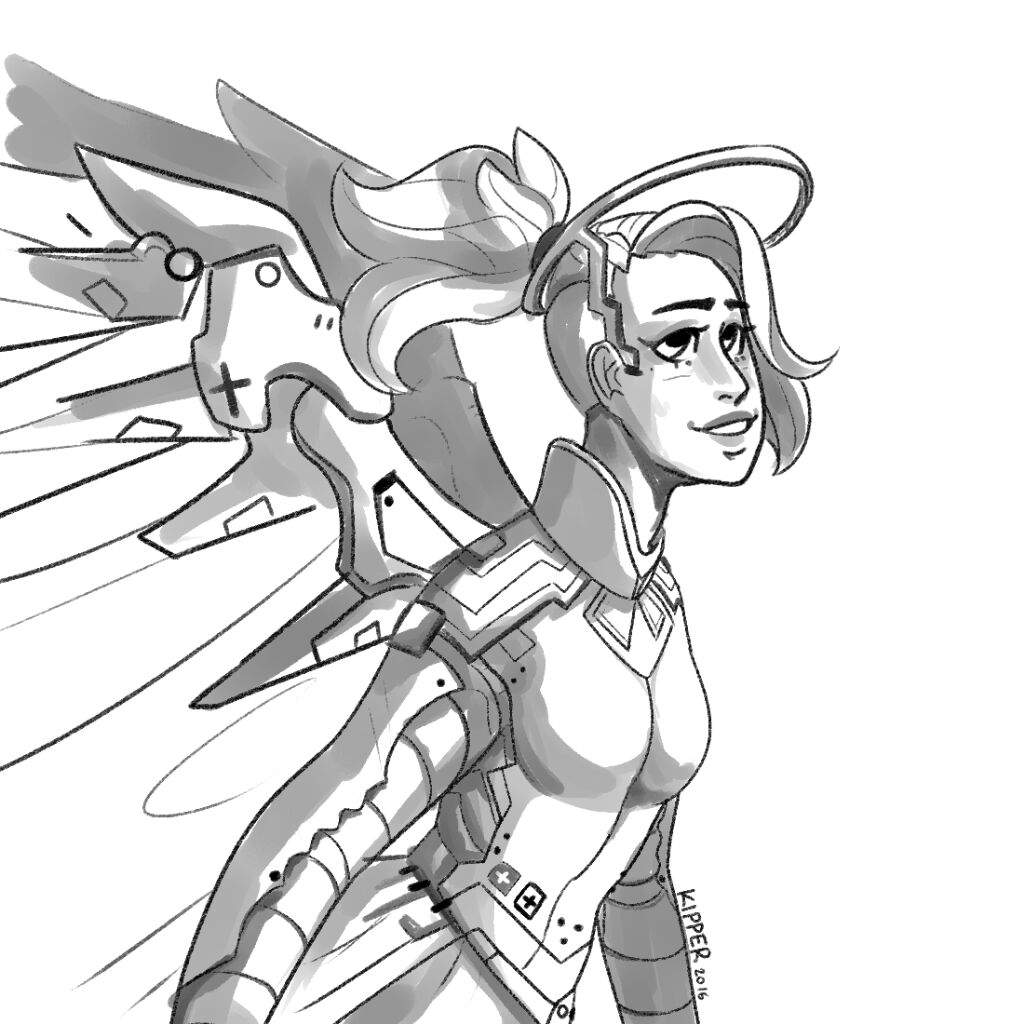 1024x1024 Quick Mercy Sketch Overwatch Amino