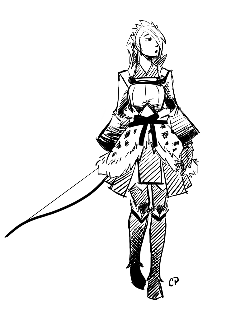 742x997 This Drawing Was Fast, Like Setsuna Fireemblem