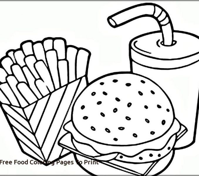 678x600 Free Food Coloring Pages Fast Food Coloring Pages Special Pizza